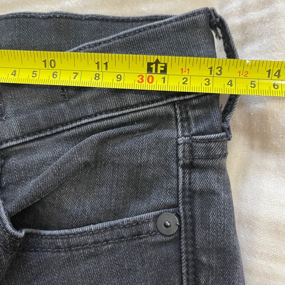 Madewell Jeans Size 26 Ash Black High Riser Skinny Moto Denim - Picture 13 of 15